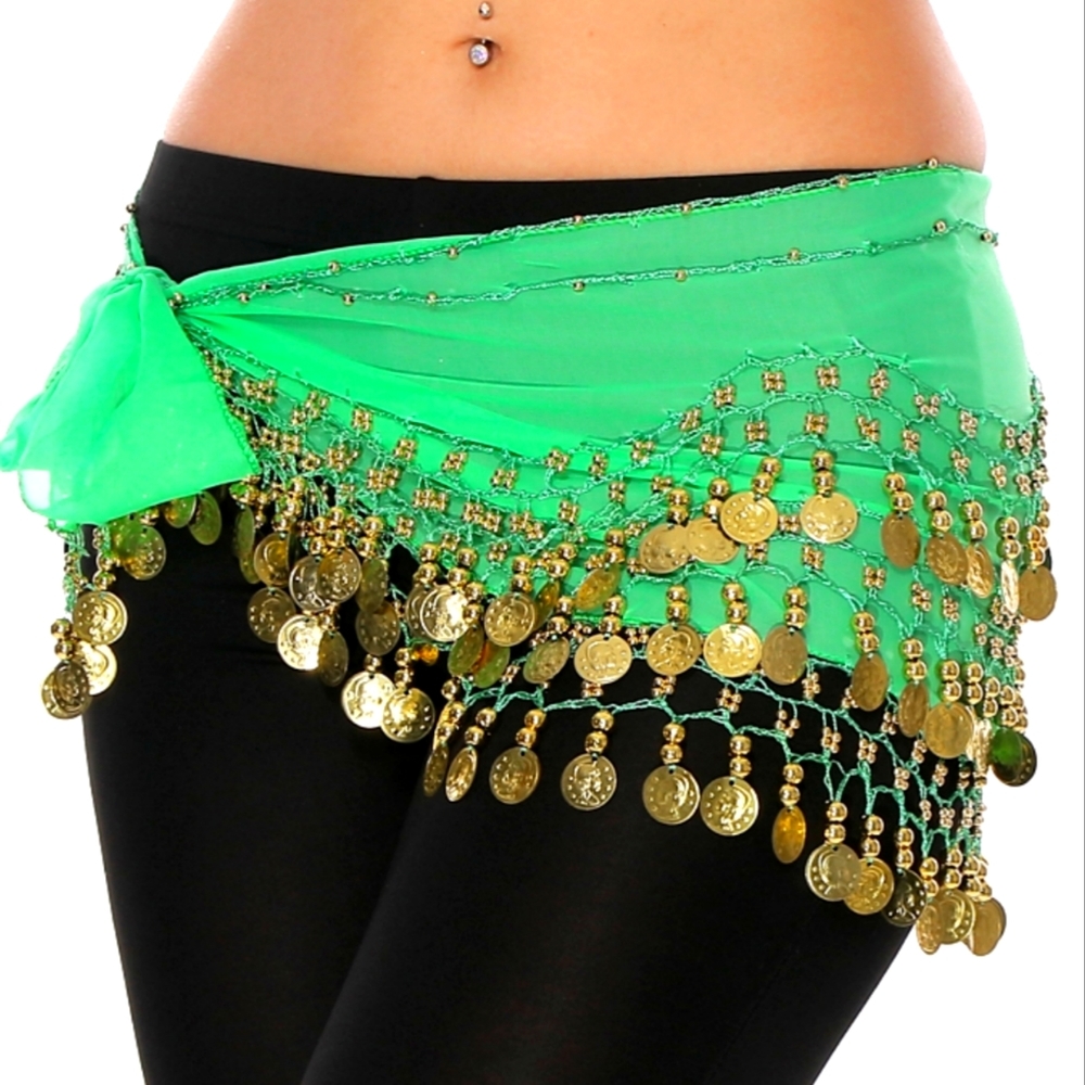 Belly Dance Coin Hip Scarf​